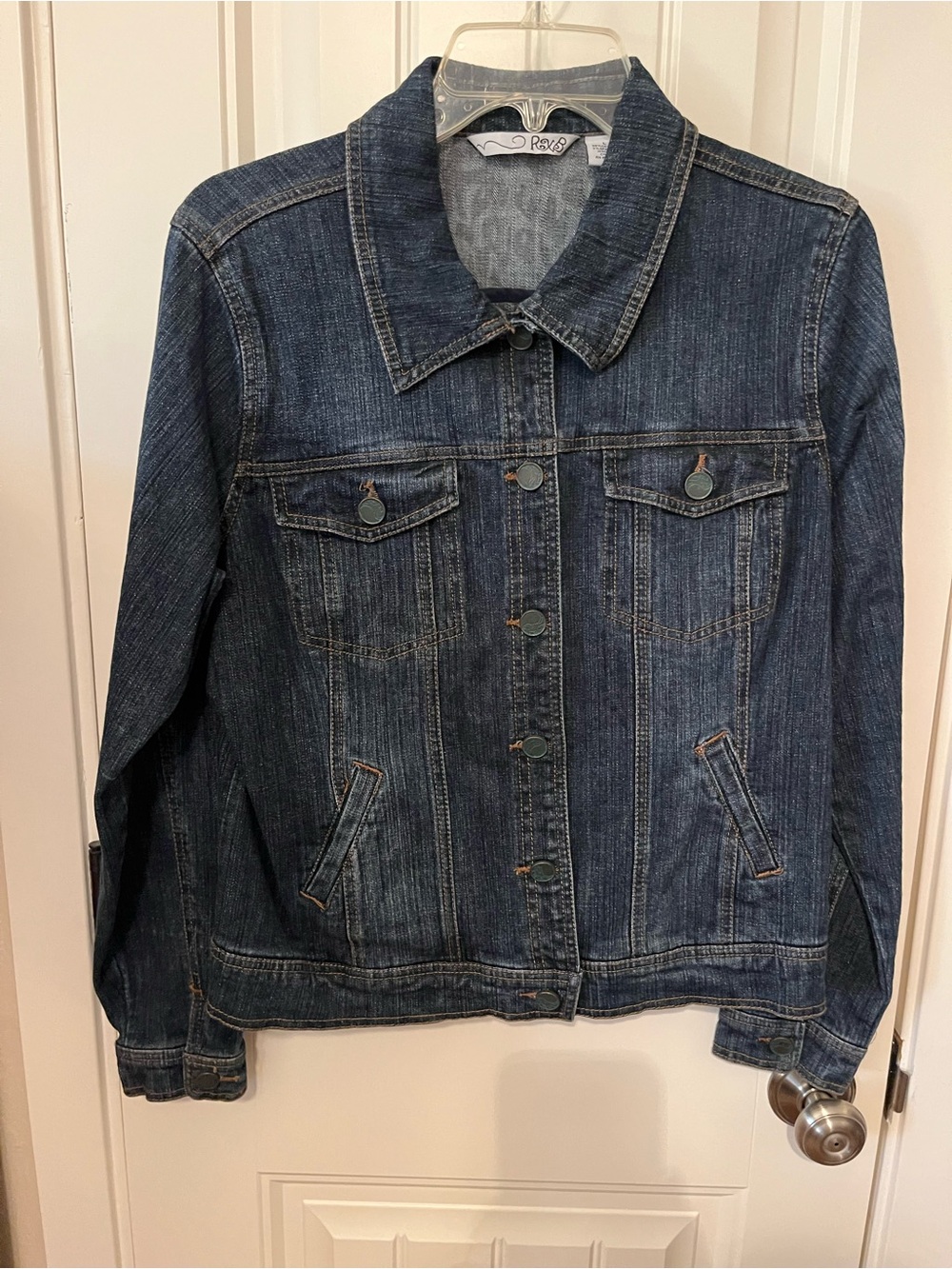 RoxB Indigo Denim Trucker Jacket